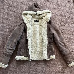 Genuine suede leather jacket